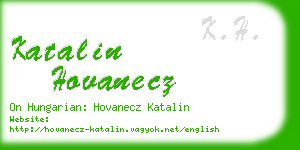 katalin hovanecz business card